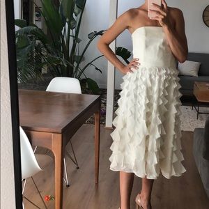 White House Balck market Cream dress